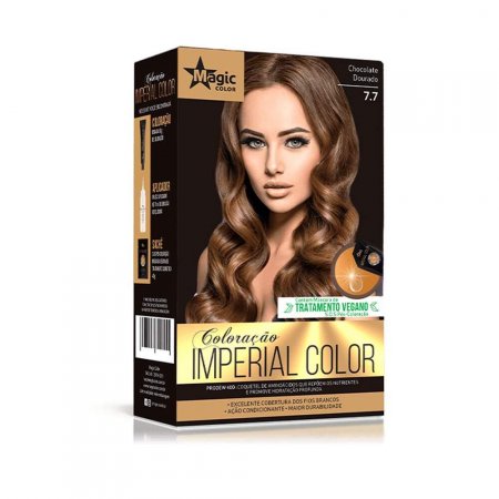 Coloração Chocolate Dourado Imperial Magic Color 7.7 165g