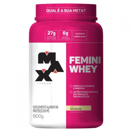 Femini Whey Protein Pote Max Titanium 900g