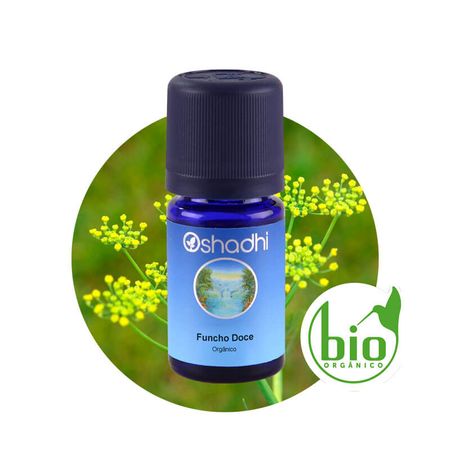 Óleo Essencial de Funcho Doce Orgânico 5ml Oshadhi
