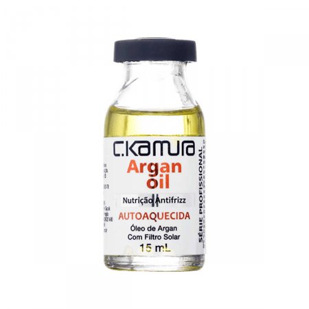 Ampola de Tratamento Capilar C.Kamura Argan Oil Nutrição Antifrizz com 15ml