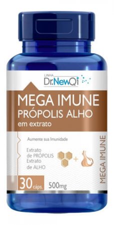 Extrato De Própolis E Alho 500mg 30 Cápsulas - Dr New Qi