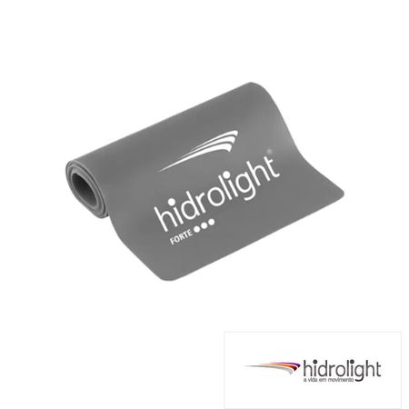 Faixa Elástica p/ Exercícios -  Forte - HIDROLIGHT Faixa Elástica p/ Exercícios Hidrolight Cinza Forte