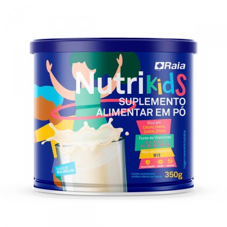Suplemento Alimentar Raia Nutri Kids Sabor Baunilha com 350g