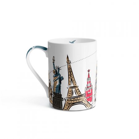 Caneca de Porcelana Viagem 370ml Up Home - UD245
