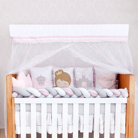 Kit Berço Princesa Rosa Baby Magia 10 peças - Brubrelel Baby 2117301-07 KIT DE BERCO 10PCS PRINCESA BABY MAGIA ROSA