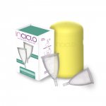 KIT 2 COLETORES MENSTRUAIS INCICLO B+CÁPSULA ESTERILIZADORA COR: GIRASSOL