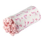 Swaddle com Pompons Cisne Baby Joy Soft