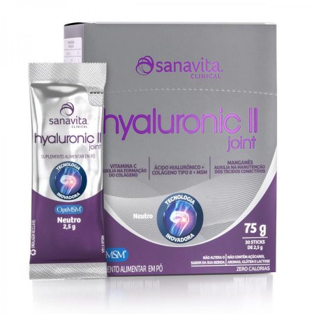 Hyaluronic Ii Joint Neutro 30 Sachês Sanavita
