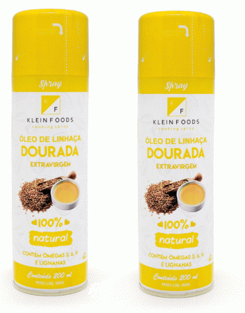Kit 2 Óleo de Linhaça Extravirgem Spray 200ml  Klein Foods