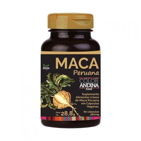 Maca Peruana Amarela, Veg, 60 Caps - Color Andina