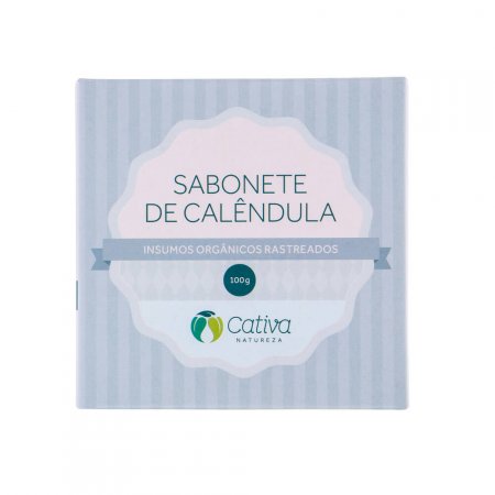 Sabonete em Barra Natural de Calêndula Cativa Natureza 100g