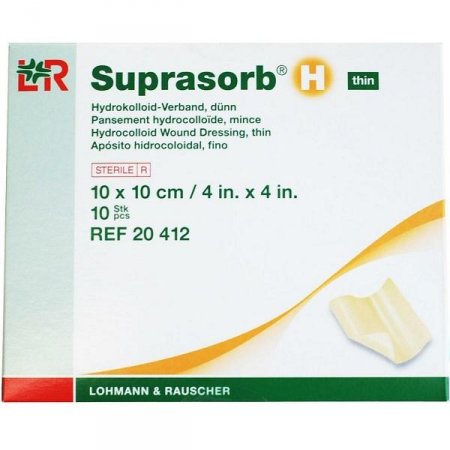 Suprasorb H Curativo de Hidrocoloide Fino 10 X10 CM 10 Unidades