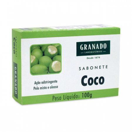 SABONETE GRANADO COCO 100G BARRA