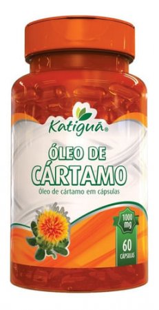 Óleo De Cártamo 100% Puro 1000mg 60 Cápsulas - Katigua - A
