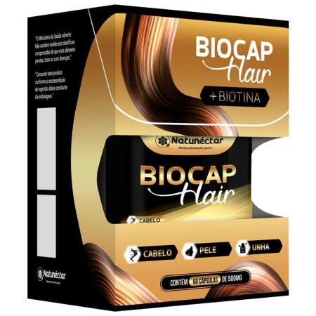 Biocap Hair Biotina + Vitaminas 60 Cápsulas Natunectar