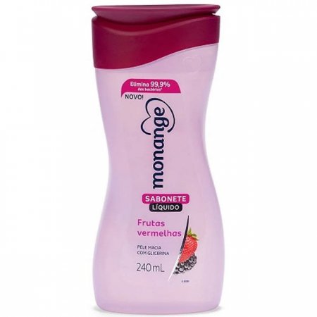 SABONETE MONANGE LIQUIDO FRUTAS VERMELHAS 240ML