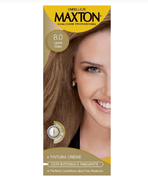 Tinta Maxton 8.0 Louro Claro 60g+ox