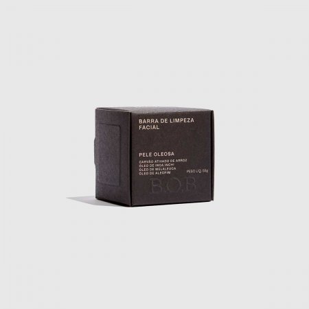 Barra de Limpeza Facial B.O.B. Pele Oleosa com 55g