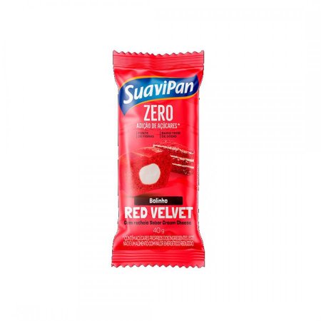 Bolinho Diet Red Velvet com Cream Cheese 40g Suavipan