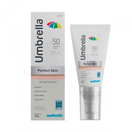 Protetor Solar Umbrella Perfect Skin Claro FPS50 com 50g