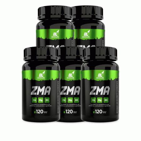 Zma D3 5 Unidades Com 120capsulas 500mg Bodylife - Linduras