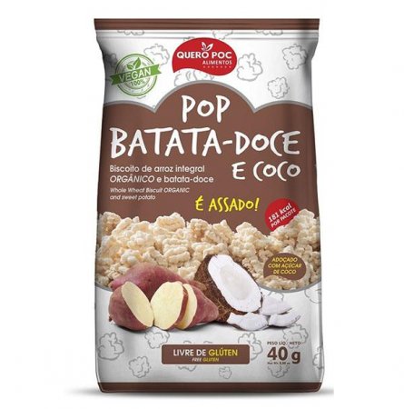 Pop de Batata Doce com Coco Quero-Poc 40g