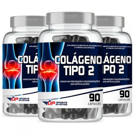 Leve 3 Pague 2 Colágeno Tipo 2 40mg Contra Dor Articular 90 Cápsulas Up Sport Nutrition