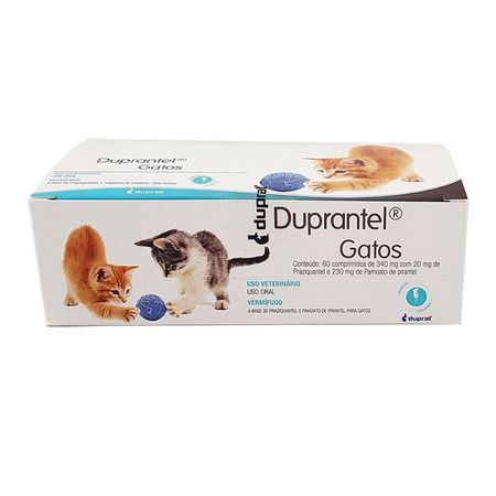 Duprantel Vermífugo Gatos 60 comprimidos Duprat