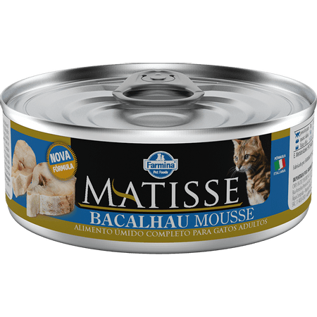 Ração Úmida Farmina Matisse Bacalhau Mousse para Gatos Adultos - 85g