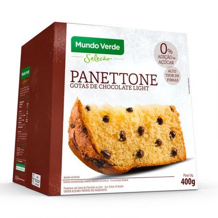 Panettone Chocolate Zero Açúcar 400g - MV Seleção