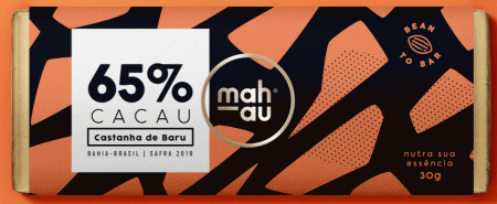 CHOCOLATE 65% CACAU - CASTANHA DE BARU