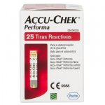 ACCU CHEK PERFORMA C 25 TIRAS