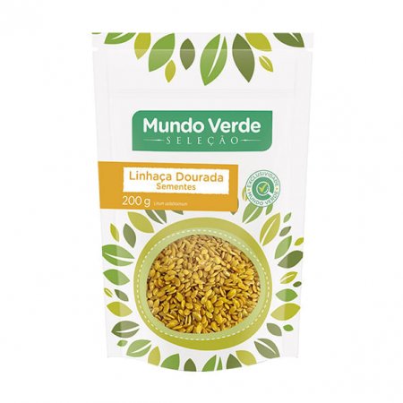 Semente de Linhaça Dourada Mundo Verde Seleção 200g