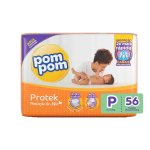 Fralda Pom Pom Protek Proteção de Mãe P com 56 unidades
