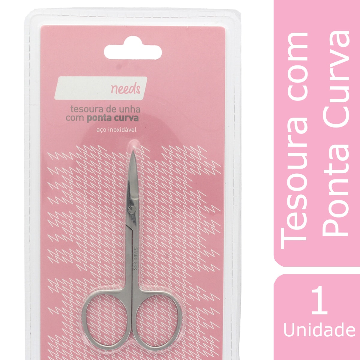 Tesoura para Unhas com Pontas Curvas