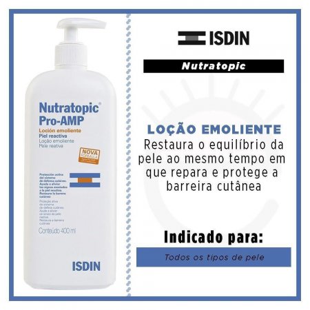 Nutratopic Pro-amp Gel De Banho Emoliente Isdin 400ml