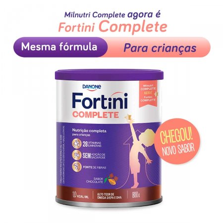 Suplemento Infantil Fortini Complete Chocolate com 800g