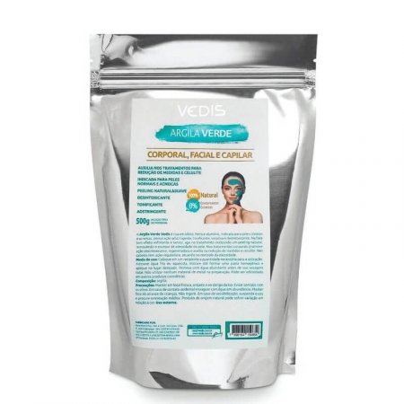 Argila Verde 500g Facial Corporal E Capilar Vedis