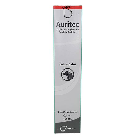 Auritec Higiene Orelha Cães e Gatos 100ml Syntec