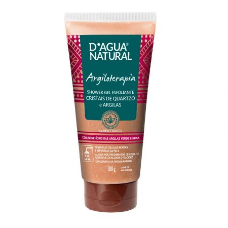 Shower gel esfoliante Cristais de Quartzo e Argilas 180g
