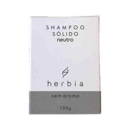Shampoo Sólido Natural Neutro Sem Aroma 100g Herbia