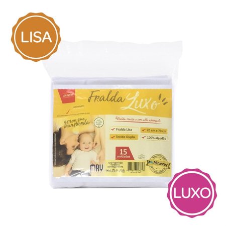 Fralda Luxo 15 Unidades Mry Minasrey