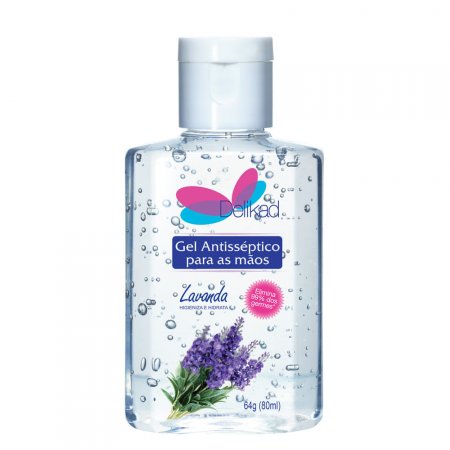 Álcool em Gel 70 Delikad Lavanda - 80ml
