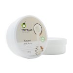 Manteiga Corporal de óleo de coco. Natural, Vegana com ingredientes organicos. Sem parabenos-250g