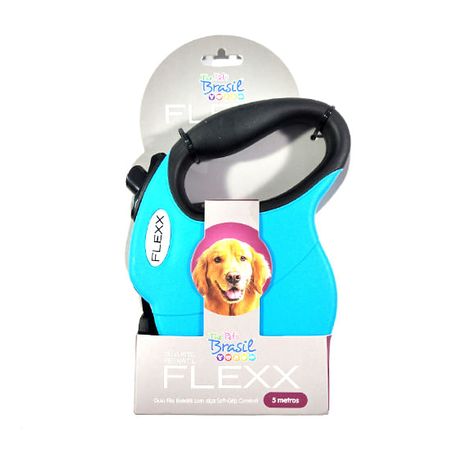 Guia Retrátil Flexx Azul - The Pets Brasil Guia Retrátil Flexx Azul G - The Pets Brasil