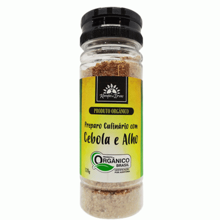 Sal Rosa Himalaia Cebola Alho Orgânicos Kampo Frasco 120 g