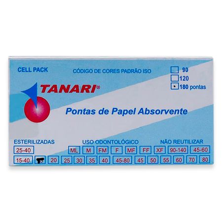 Cone De Papel Absorv Cell Pack Com 180 - Tanari Cone De Papel Absorv ...