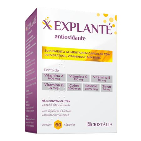 Explante Cristália Antioxidante 60 Comprimidos