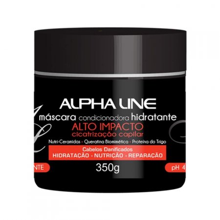Máscara Alto Impacto Cicatrização Capilar Alpha Line 350G