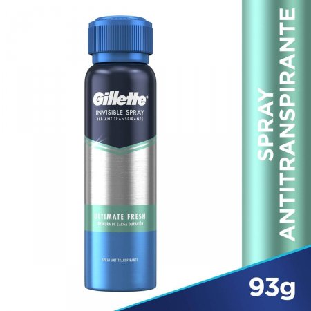 Desodorante Invisible Spray Gillette Ultimate Fresh com 93g